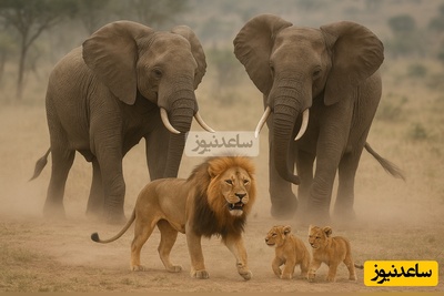 (ویدئو) مستند حیات وحش/ راز بقا: نبرد وحشیانه فیل و شیرها/ فقط چشمای نگران توله شیرها به خاطر مادرشون دیدنیه😍