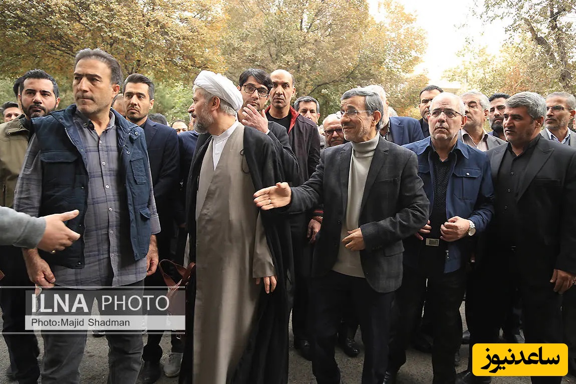 تشیع جنازه خواهر احمدی نژاد 