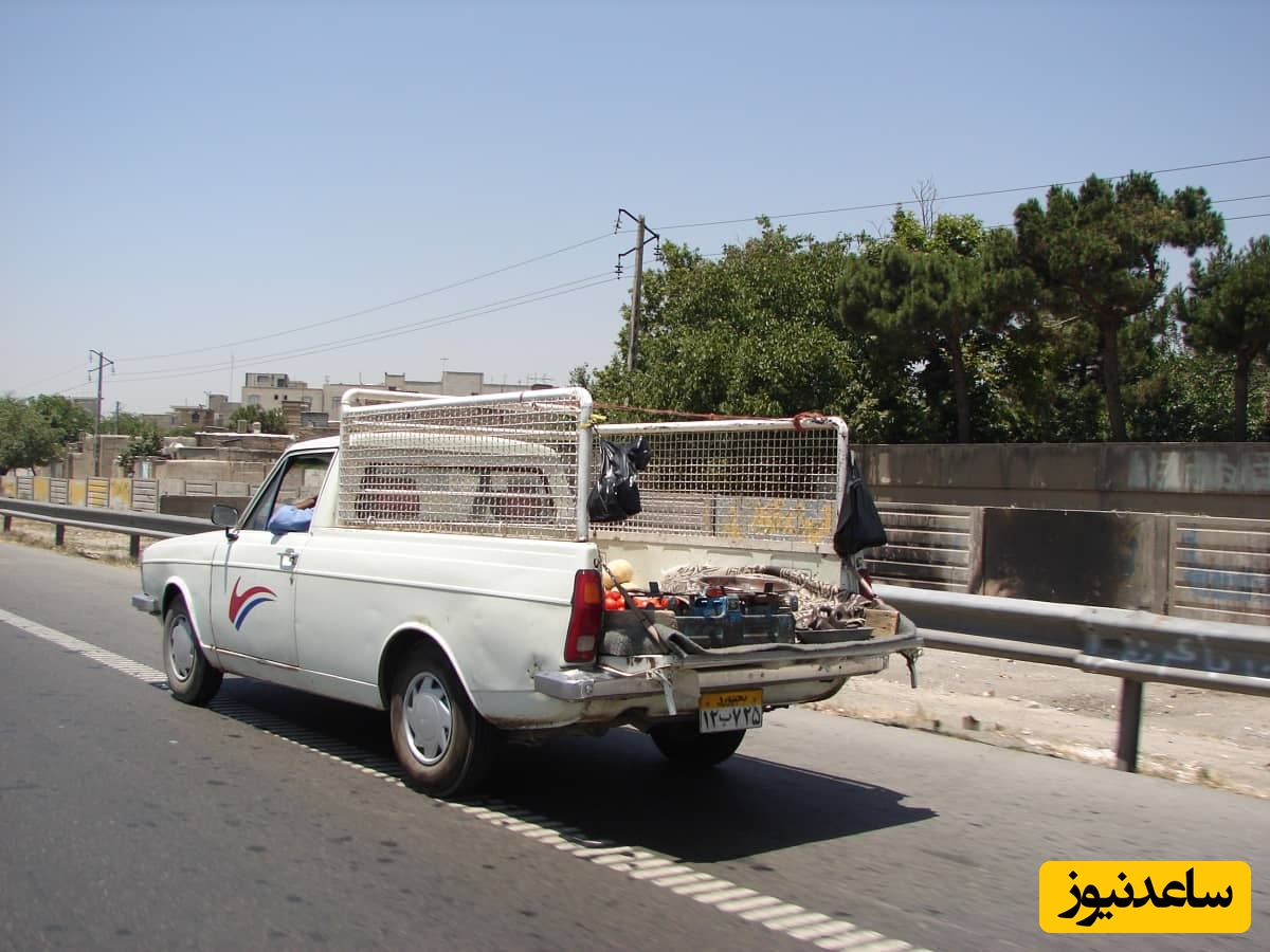 خلاقیت مشاغل؛ ایده خنده‌دار نصاب کولر گازی در نصب کولر مدل بالا بر روی پیکان وانت+ویدیو/من حاضرم با این 24 ساعته کار کنم😂