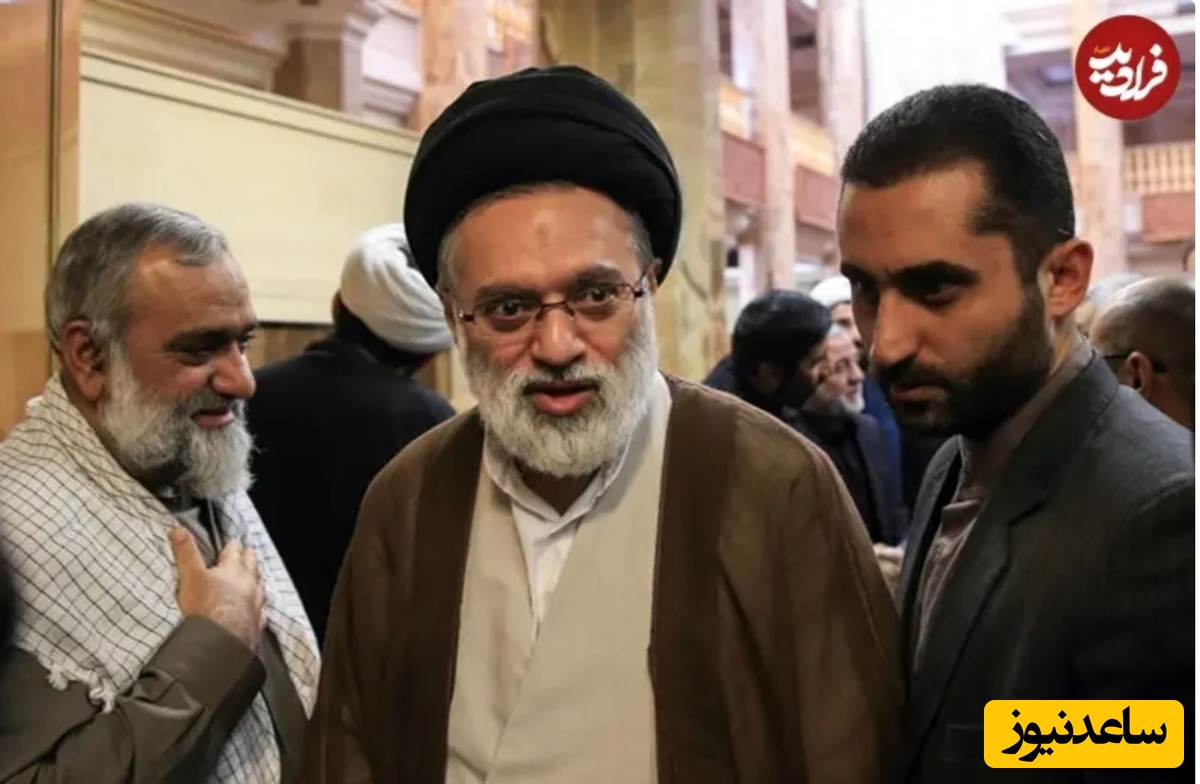 «سید مصطفی خامنه‌ای» در مراسم ترحیم کارگردان سریال «یوسف پیامبر»