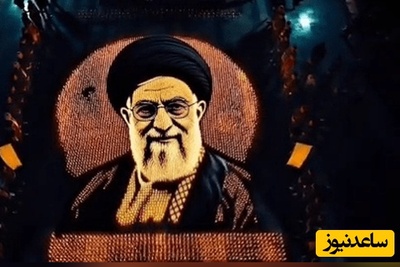 پرده‌برداری از بزرگترین چیدمان نوری پایتخت با طرحی از چهره رهبر شهید انقلاب به دست مردم تهران به مناسبت اربعین شهادت ایشان+فیلم