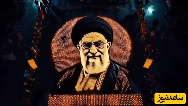 پرده‌برداری از بزرگترین چیدمان نوری پایتخت با طرحی از چهره رهبر شهید انقلاب به دست مردم تهران به مناسبت اربعین شهادت ایشان+فیلم