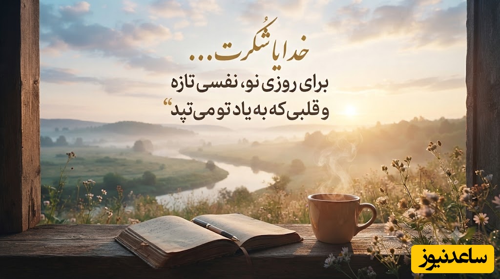 شکرگزاری صبحگاهی/ خدایا شکرت؛ آغاز روزی نو و فرصتی دوباره برای زندگی با قلبی لبریز از نور، امید و آرامش / شکرگزاری امروز 1 مرداد 1405 + ویدئو