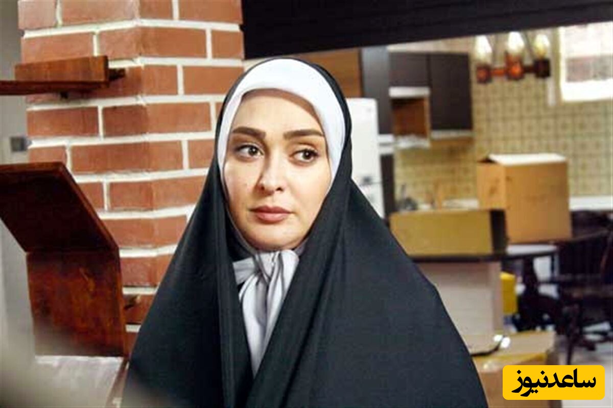 پوشش مشکی و محرمی الهام حمیدی بازیگر سریال "سرزمین مادری" + عکس