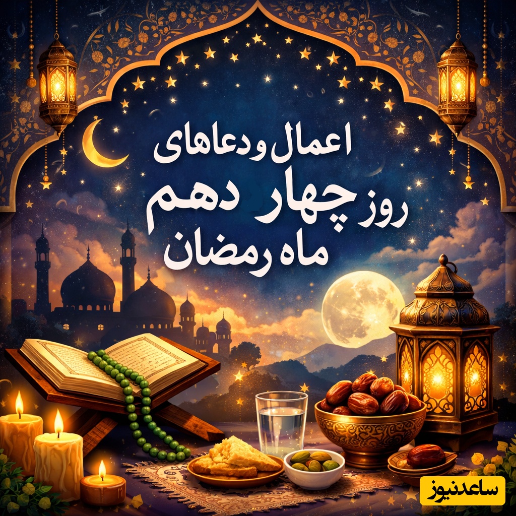 اعمال و دعای روز چهاردهم رمضان  برای آرامش قلب / تلاوت جزء 14 قرآن با صدای استاد معتز آقایی + ویدئو