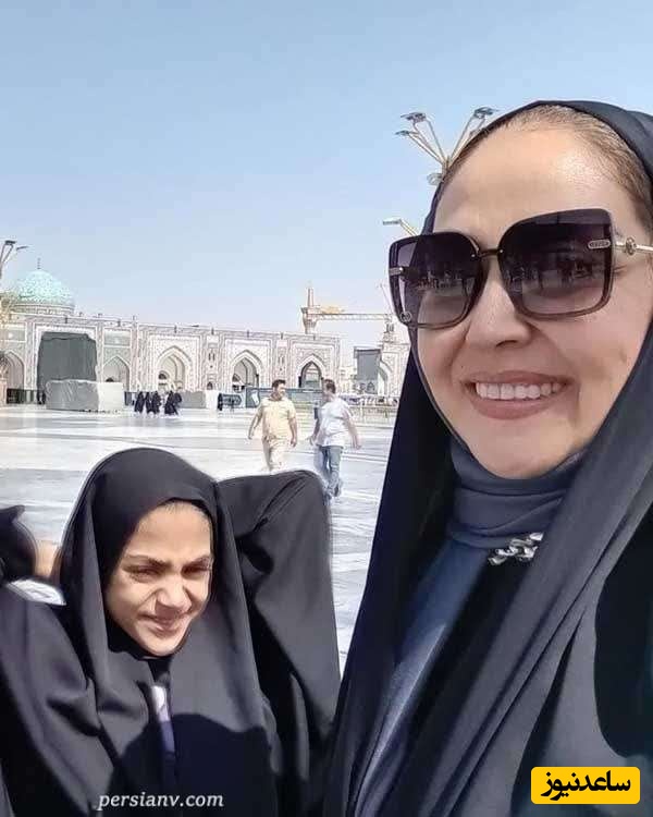 دختر خوانده آرزو افشار با چادر 