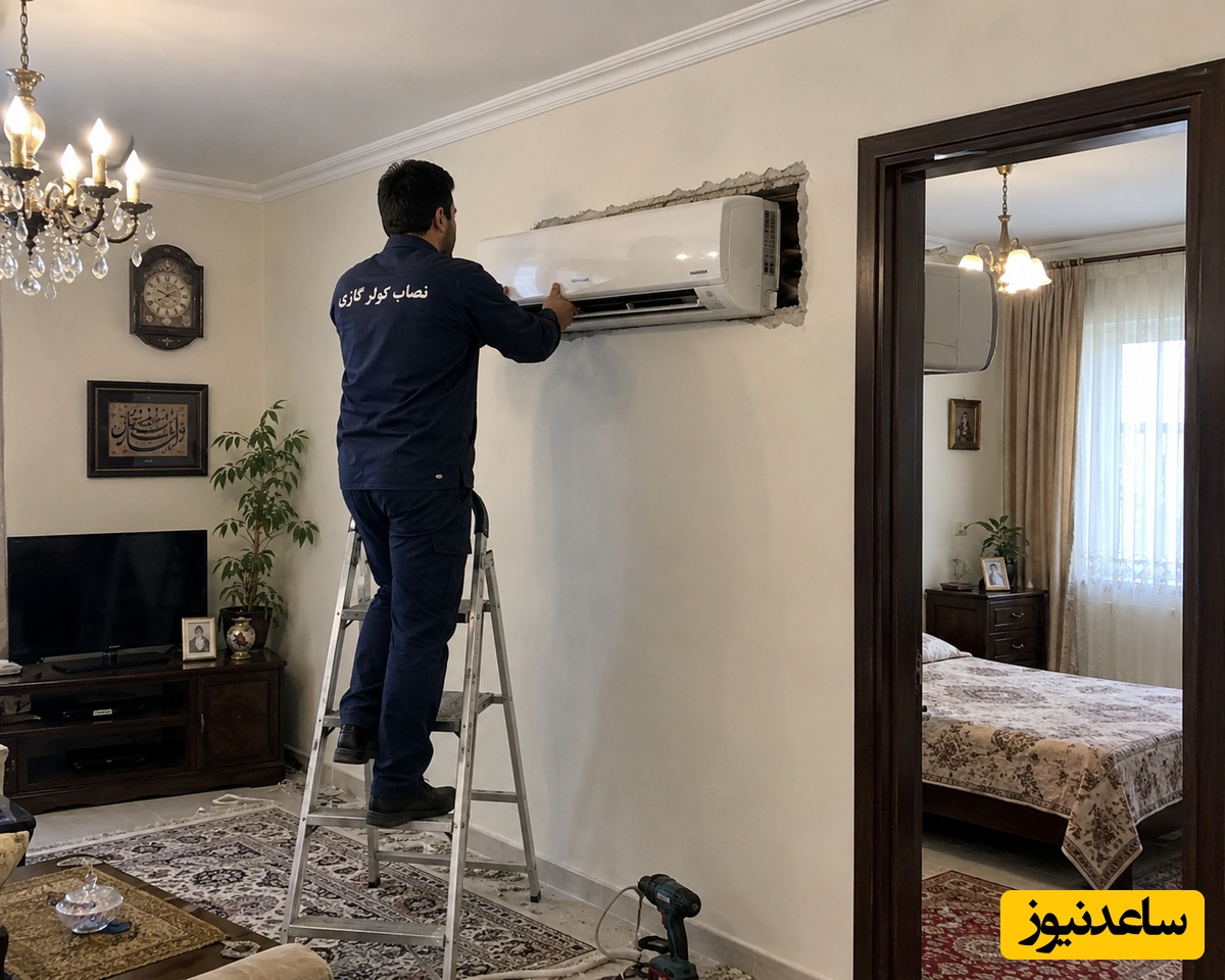 ببینید| مهندسان مات و مبهوت ماندند! ترفندِ غیرمنتظره‌ی یک نصاب ایرانی در نصب هوشمندانه کولر برای صرفه‌جویی در هزینه، کمر استانداردهای تهویه را شکست😂
