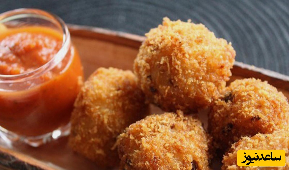 طرز تهیه توپک پنیری خوشمزه با پنیر پیتزا+ عکس