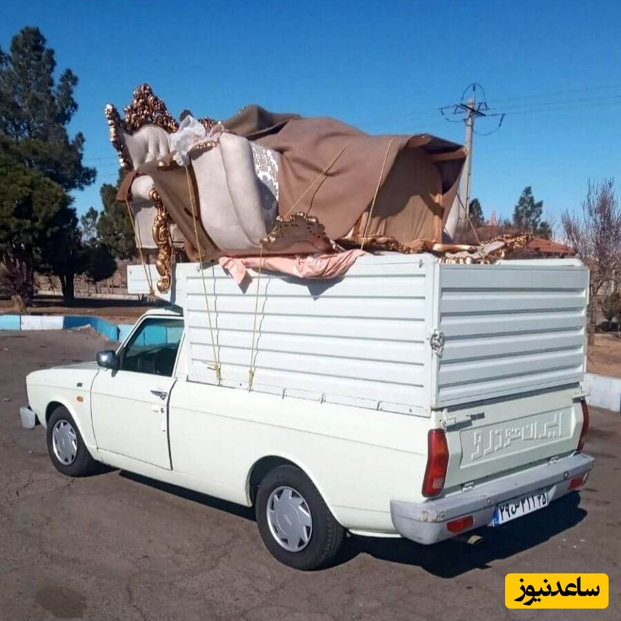 خلاقیت خنده‌دار راننده پیکان وانت تبریزی برای نوشتن جملات پشت کامیونی با الهام از استاد شعر فارسی سعدی حماسه آفرید/ انصافا خوب گفته😂+عکس