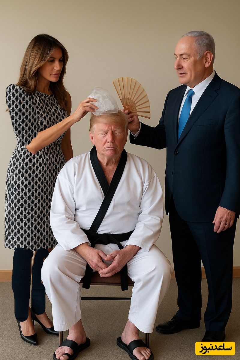 وقتی ترامپ میخواهد ادای پوتین در اجرای حرکات رزمی را درآورد؛ کارِ تو نیست تو برو همبرگرهاتو بخور😂+ویدیو