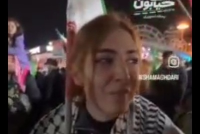 فیلم / دختر با غیرت ایرانی در تجمعات شبانه که دو روز است از دبی به ایران بازگشته