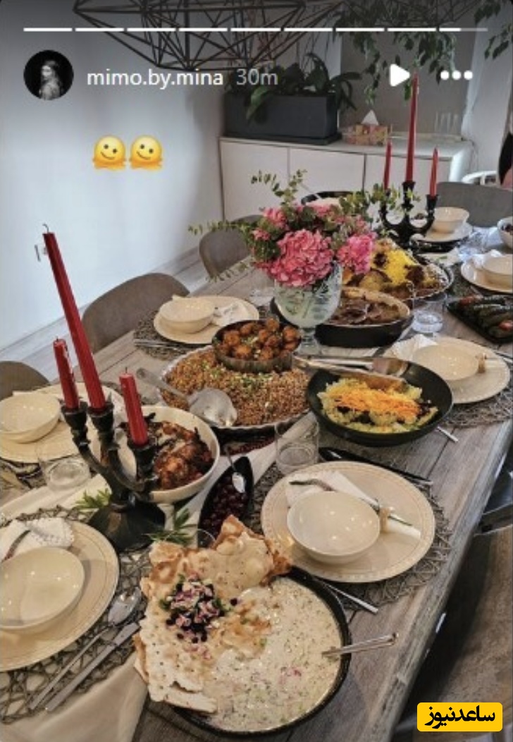 چیدمان مجلسی میز غذا