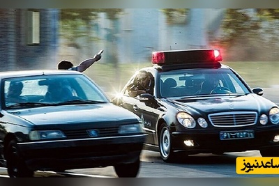 فیلم پر هیجان 8 دقیقه ای از تعقیب و گریز پلیسی در خیابان های تهران + جزئیات