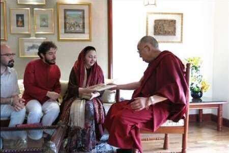 کتایون ریاحی و دالایی لاما