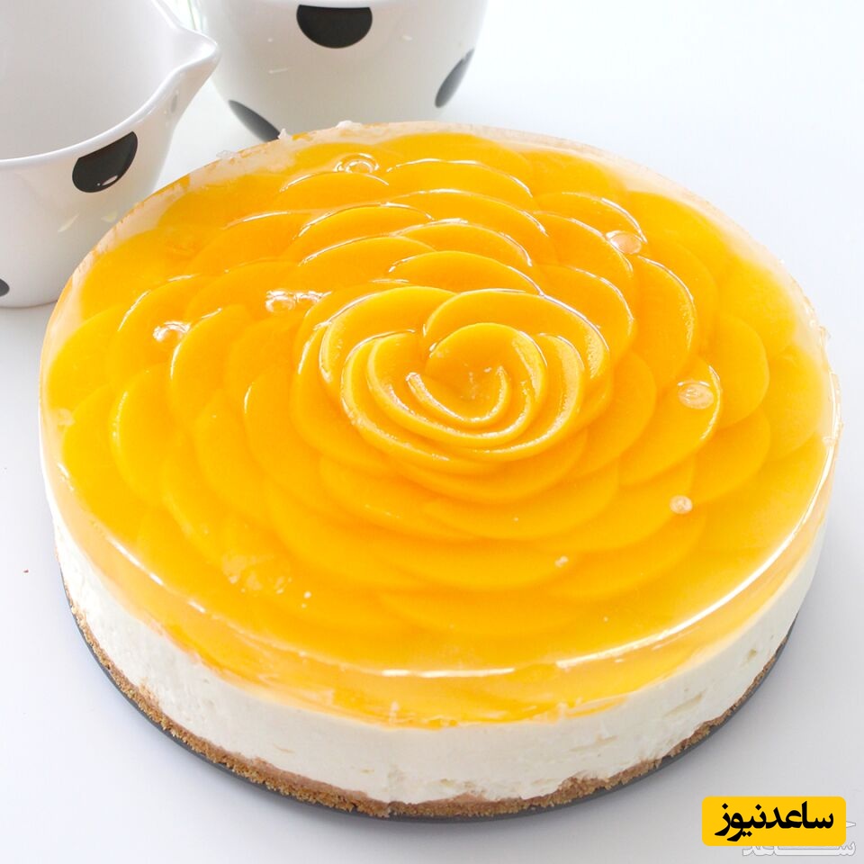 روش تهیه چیز کیک هلو خوشمزه و لذیذ که عاشقش میشی+ ویدئو