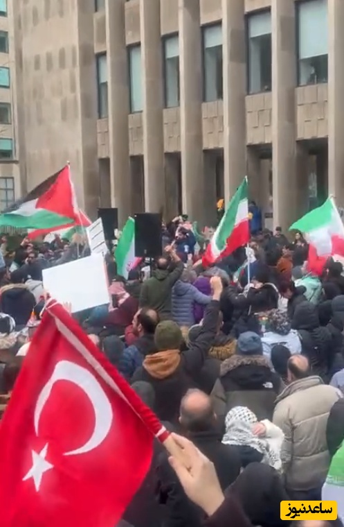 نوای لبیک یا زینب در تورنتو طنین انداز شد/ حضور باشکوه عاشقان وطن برای حمایت از این مرز و بوم