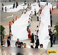 لباس عروس صد متری
