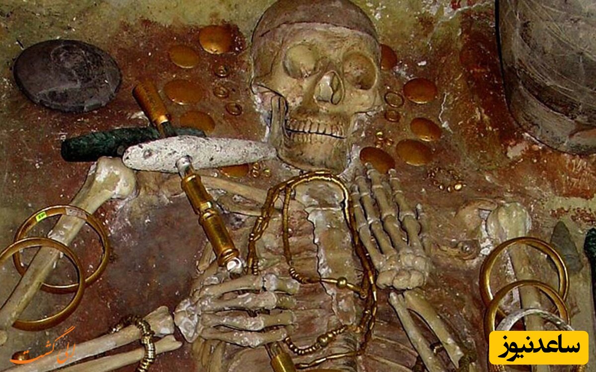 کشف حیرت انگیز یک مقبره 1200 ساله پر از طلا/ اربابی که 31 نفر را با خود به گور برد+عکس
