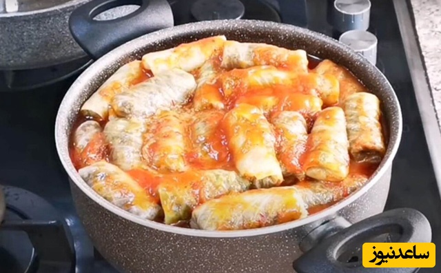 طرز تهیه دلمه کلم برگ تبریزی