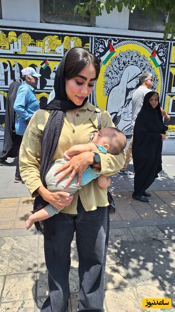 (عکس) اقدام شجاعانه مردم ایران در شرایط جنگی کشور: حضور خانوادگی در راهپیمایی جمعه همدلی / آهای اسرائیلی‌ها ما روی زمینیم، شما زیر زمین!