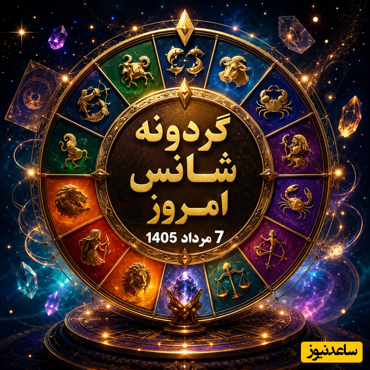 گردونه شانس امروز؛ قبل از شروع روز، فال ماه تولدت را بخوان؛ شاید امروز روز سرنوشت‌سازی باشد