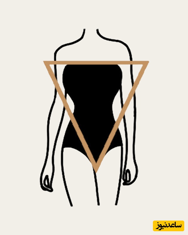 فرم بدن مثلث معکوس (Inverted Triangle Shape)