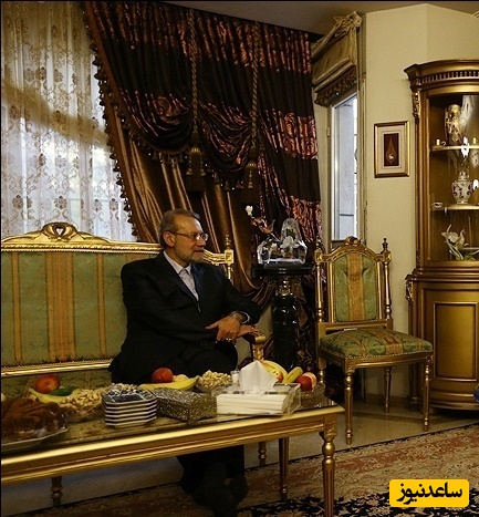 نگاهی به چیدمان اتاق کار علی لاریجانی در منزلشان مملوء از گل و گیاه پتوس ابلق که خبری از تجملات نیست+عکس
