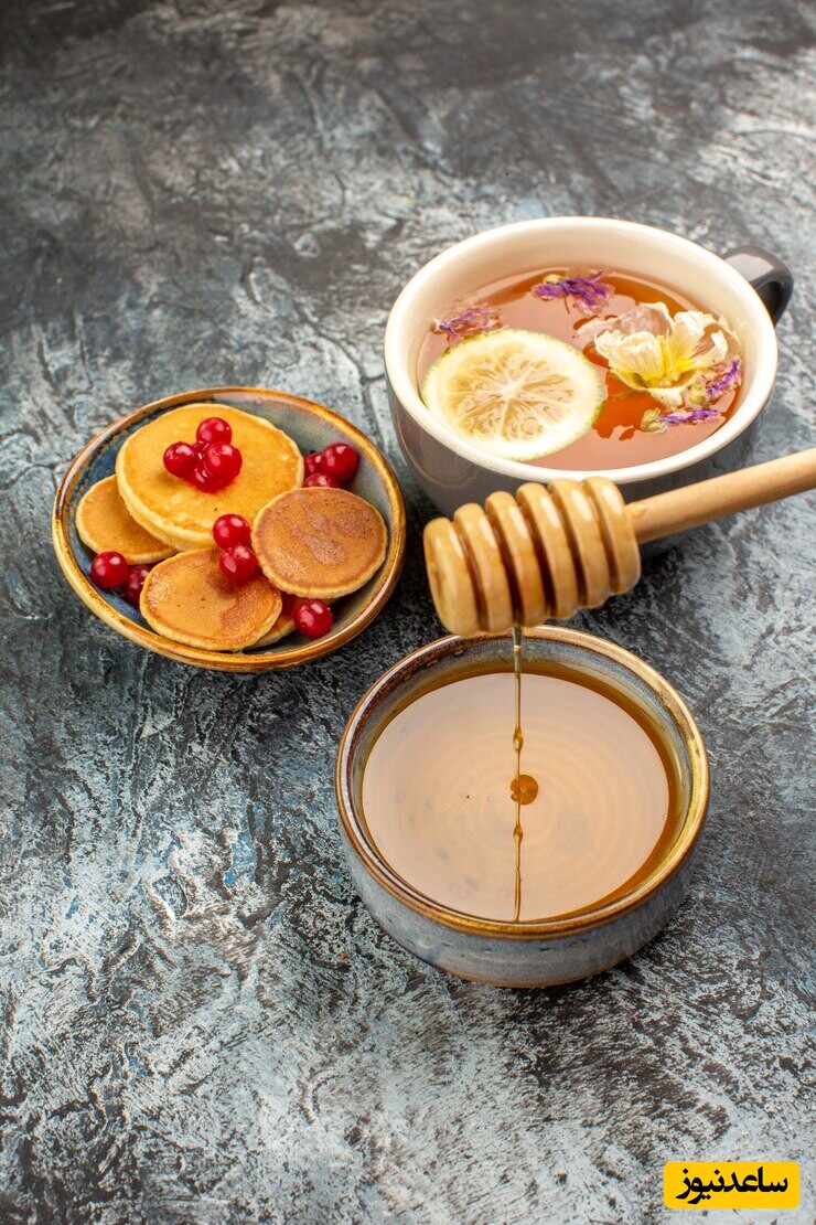 مصرف عسل و آب گرم