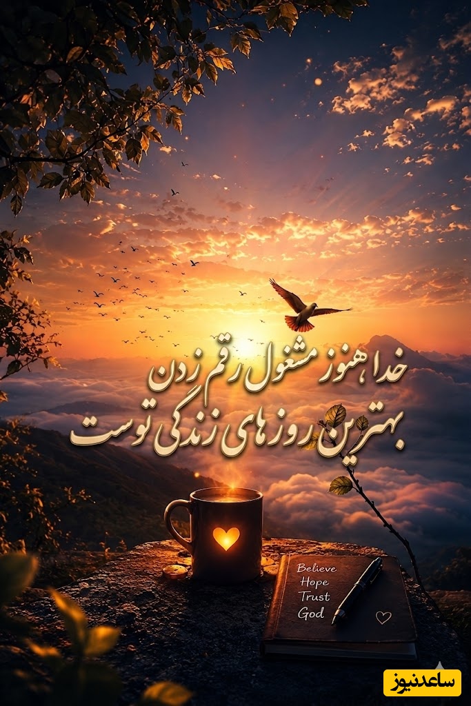 کائنات پیام ویژه ای برات داره/ اگر امروز را می‌بینی، خدا هنوز از تو ناامید نشده است» و «آخر هر راهی، خدا منتظر توست / پیام انگیزشی امروز 1 تیر 1405+ ویدئو