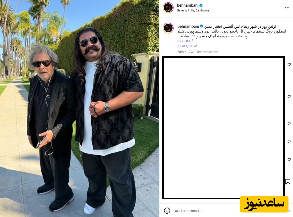 بهنام بانی در آمریکا