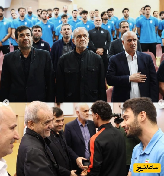 دیدار رئیس جمهور با اعضای تیم ملی