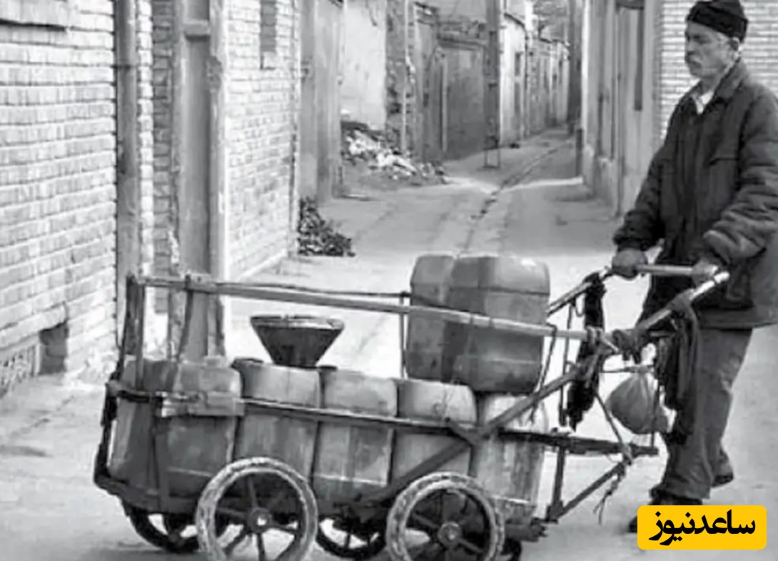 عکس| سفر در زمان؛ نمایی از یک نفت‌فروش دوره‌گرد در تهران