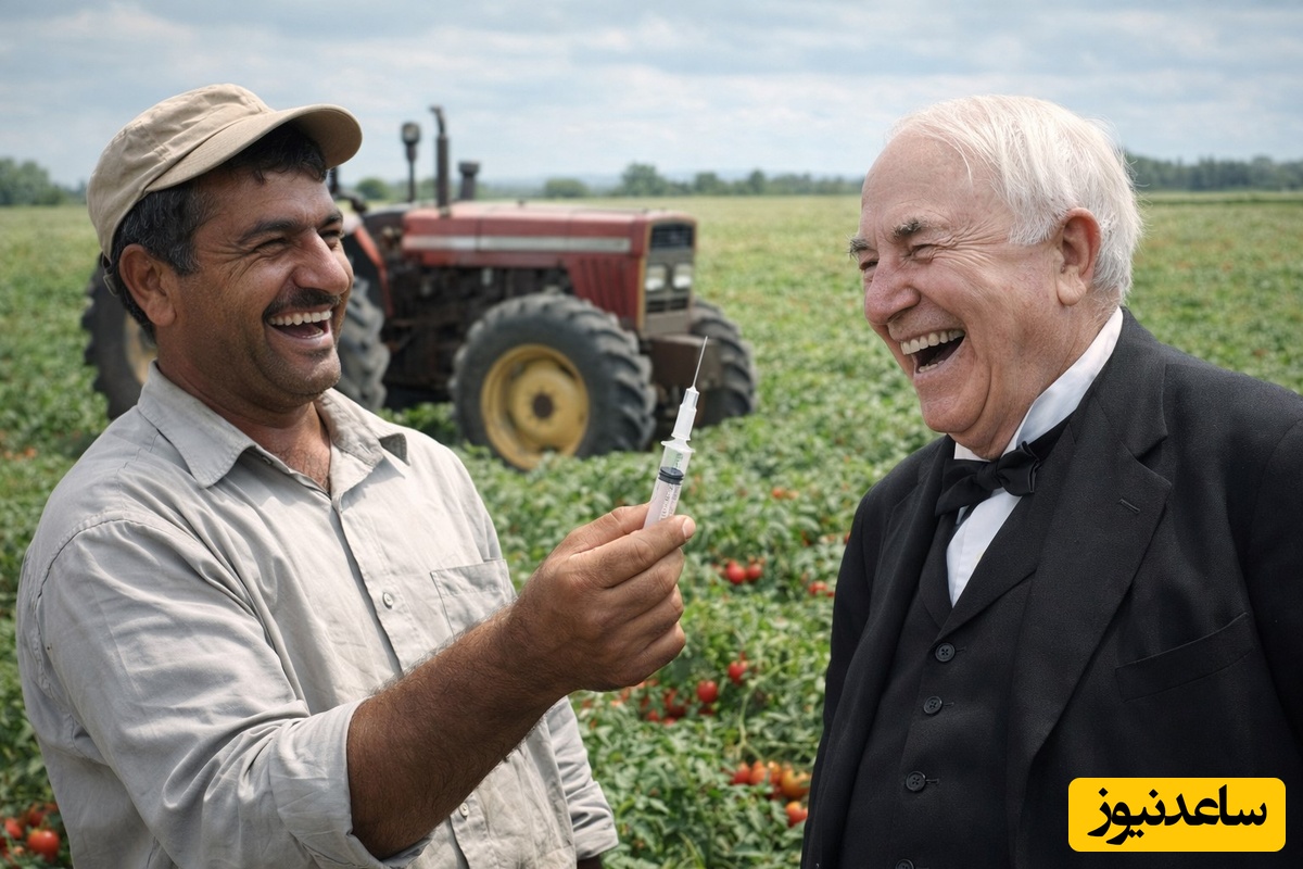 خلاقیت خنده‌دار"کشاورز ایرانی" در سیستم برق کشی با آمپول تاریخ ساز شد/ تن ادیسون بدجور تو گور لرزید🤣