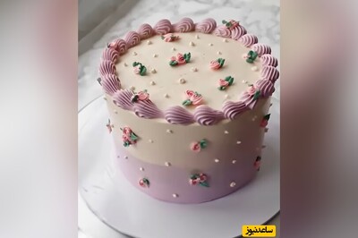 ویژه روز دختر/ روشی ساده برای دیزاین شیک کیک در خانه با تم دخترونه/ مینیمال، جذاب و مجلسی👌