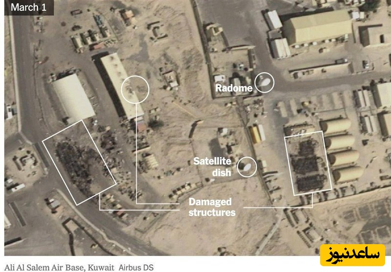 گزارش نیویورک‌تایمز از آسیب زیرساخت‌های نظامی آمریکا پس از حملات ایران + عکس