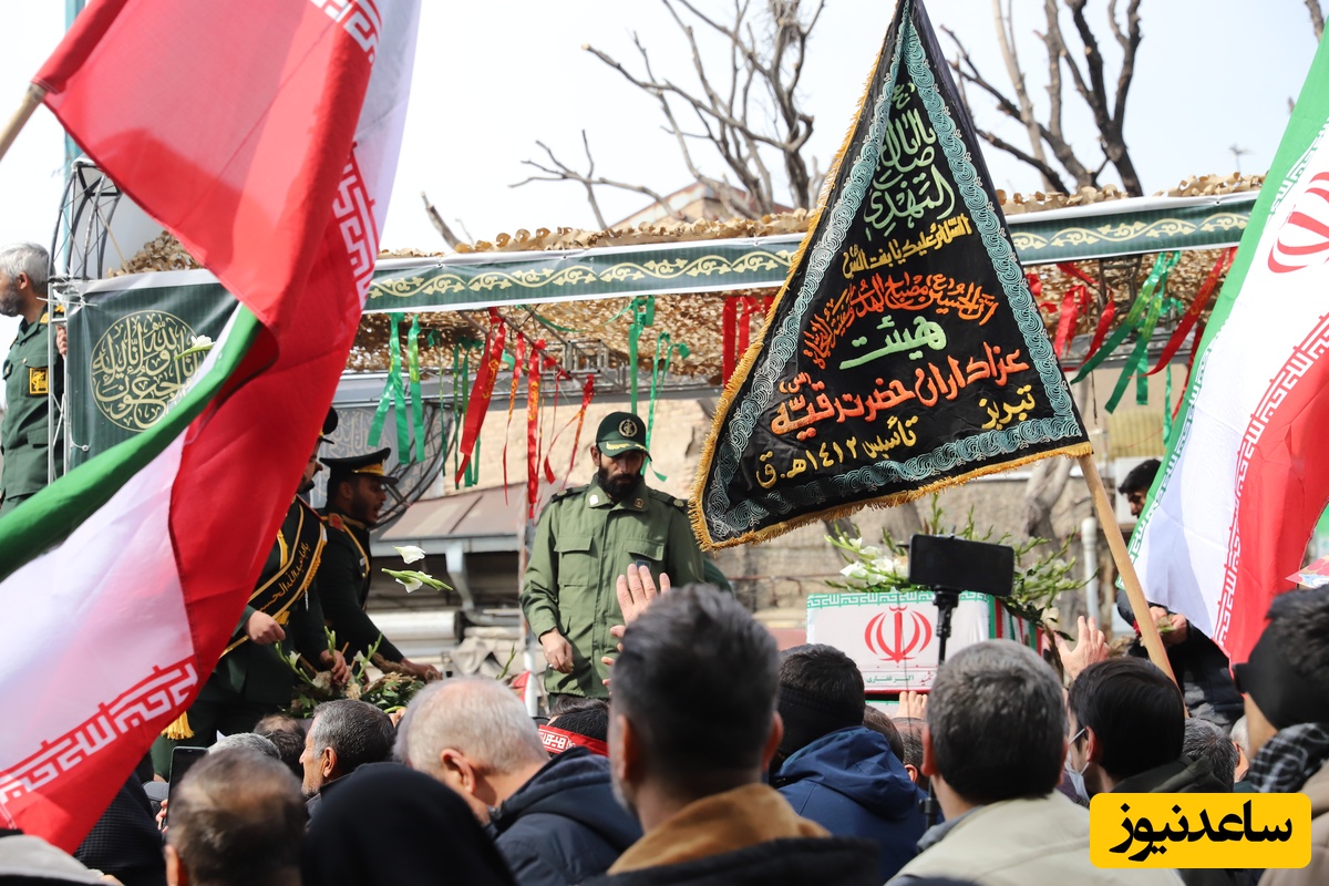 آیین تشییع پیکرهای مطهر شهدای اقتدار آذربایجان شرقی