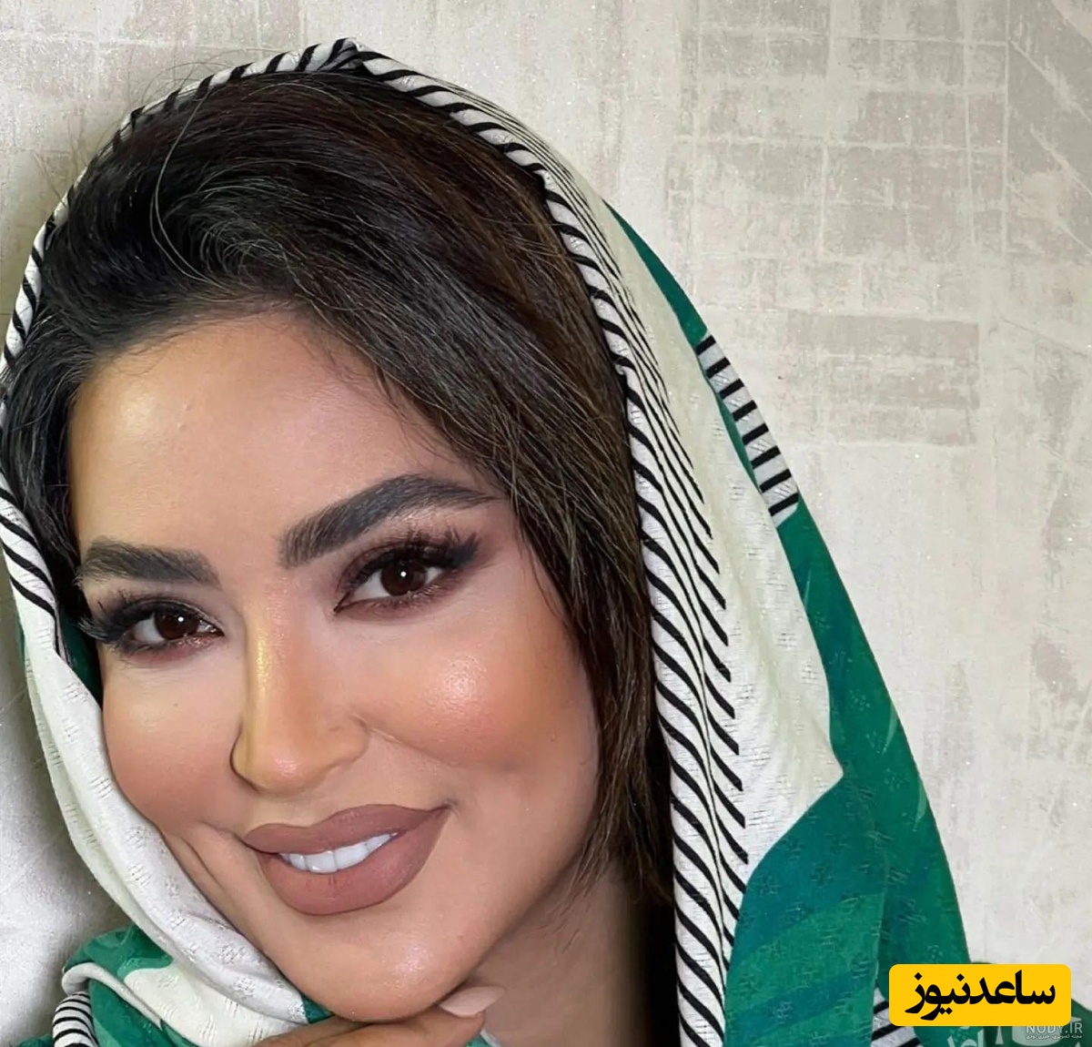 فریبا طالبی مدل شد! تصاویر مدلینگی لو رفته فریبا طالبی برای سالن زیبایی