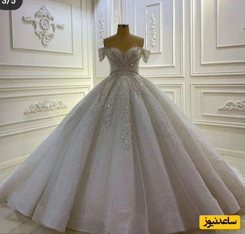 لباس عروسی شاهکار