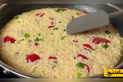 طرز تهیه یک غذای ساده و فوری با یک پیمانه برنج و 4 تخم مرغ+ ویدئو