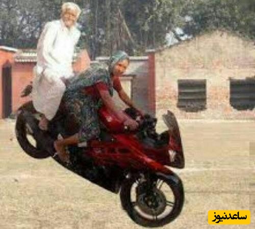 خلاقیت خنده دار جوان عاشق موتورسواری برای رسیدن به آرزویش +عکس/ ایرانی نیستی اینو ببینی و نخندی