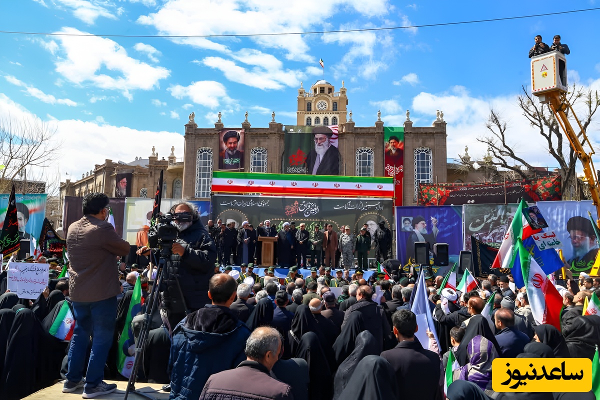دلیران تبریزی روز چهلم رهبر شهید باشکوه به میدان آمدند؛ مراسم عزاداری چهلمین روز شهادت رهبر انقلاب در تبریز + عکس