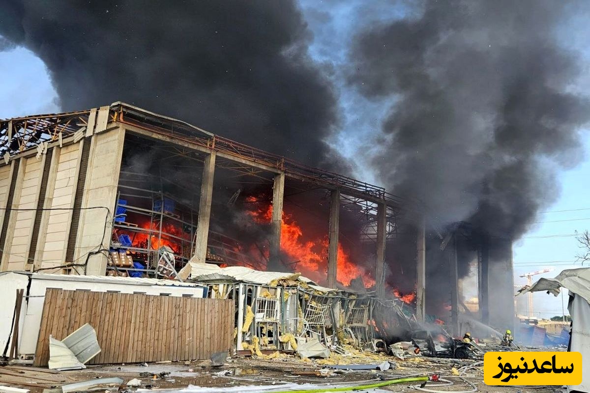 تصاویر دوربین مداربسته از لحظه اصابت موشک ایرانی به ساختمان موساد+ویدیو