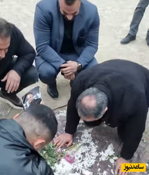 چهره ماتم زده بهروز تابانی در مراسم تشییع باشکوه فرامرز عزیزی، بدنساز تازه فوت شده ایرانی/ روحش شاد و مسیرش پرنور+فیلم