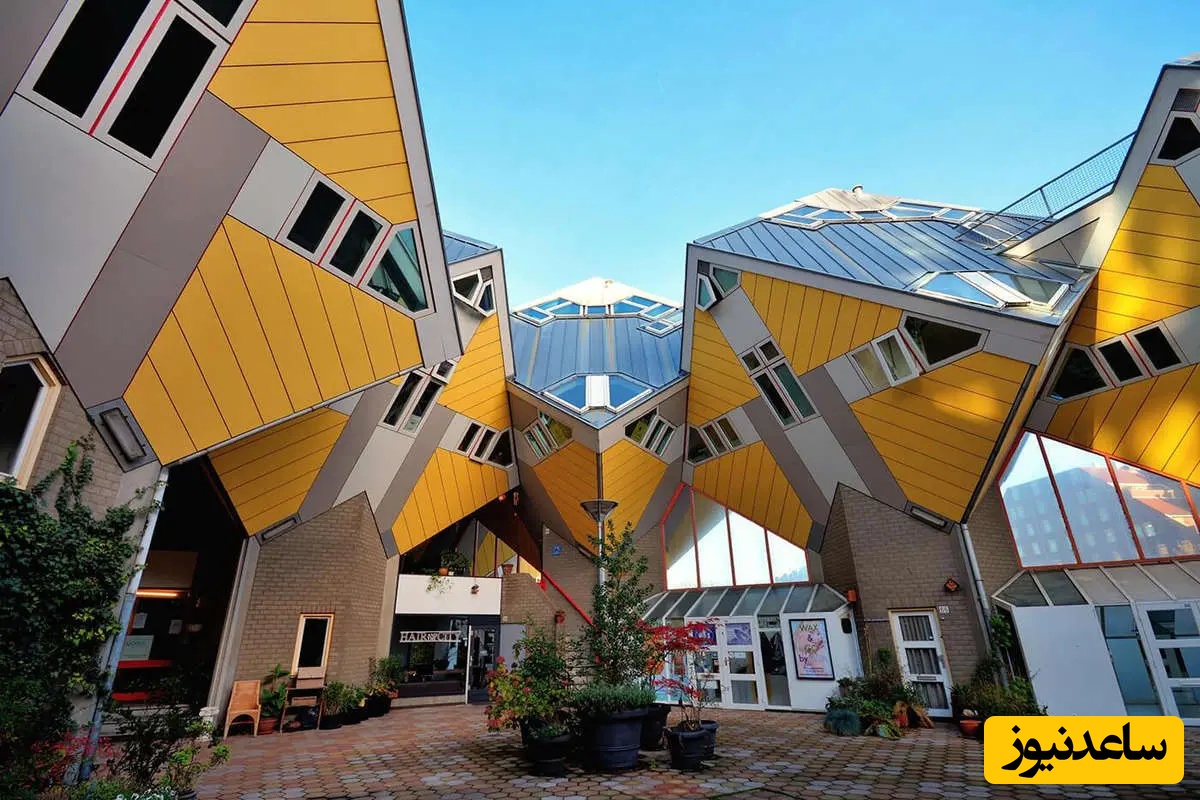 نگاهی خیره کننده به معماری خانه های کج و عجیب در زاویه 54/7 درجه/ سازه‌هایی که همه را مات و مبهوت عجیب بودن خودش می کند+ عکس