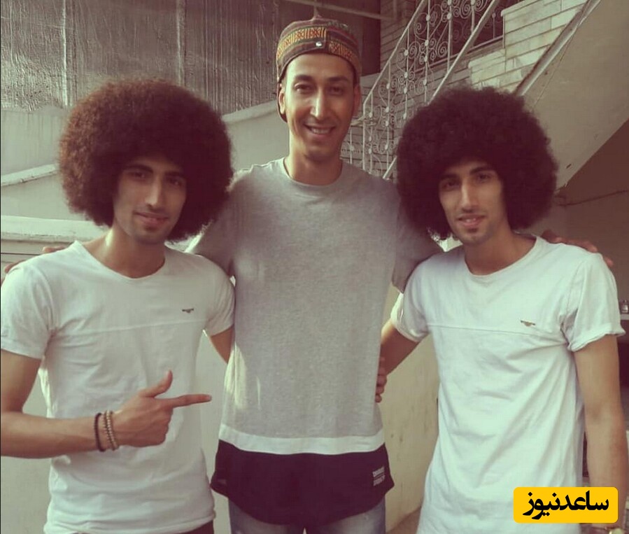 تغییر چهره خنده دار مصطفی و مجتبی بلال حبشی دوقلوهای سریال پایتخت/ رحمان رحیم با مدل موی صاف و فرق وسط اصلا قابل شناسایی نیستن