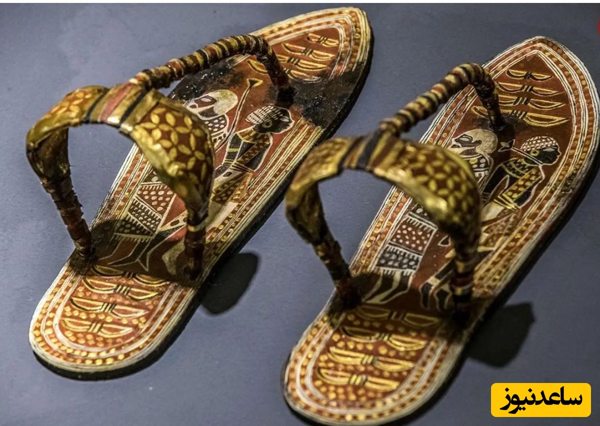 «صندل 3300 سالۀ فرعون» که تصویر دشمن را زیر پای او قرار می‌داد