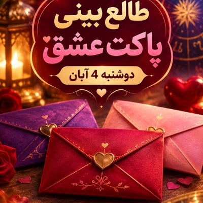 طالع‌بینی پاکت عشق امروز دوشنبه 4 آبان 1405 / پایانِ ماه‌ها سکوت و دوری؛ کدام پاکت نویدِ یک آشتیِ عمیق و شیرین را می‌دهد؟💘