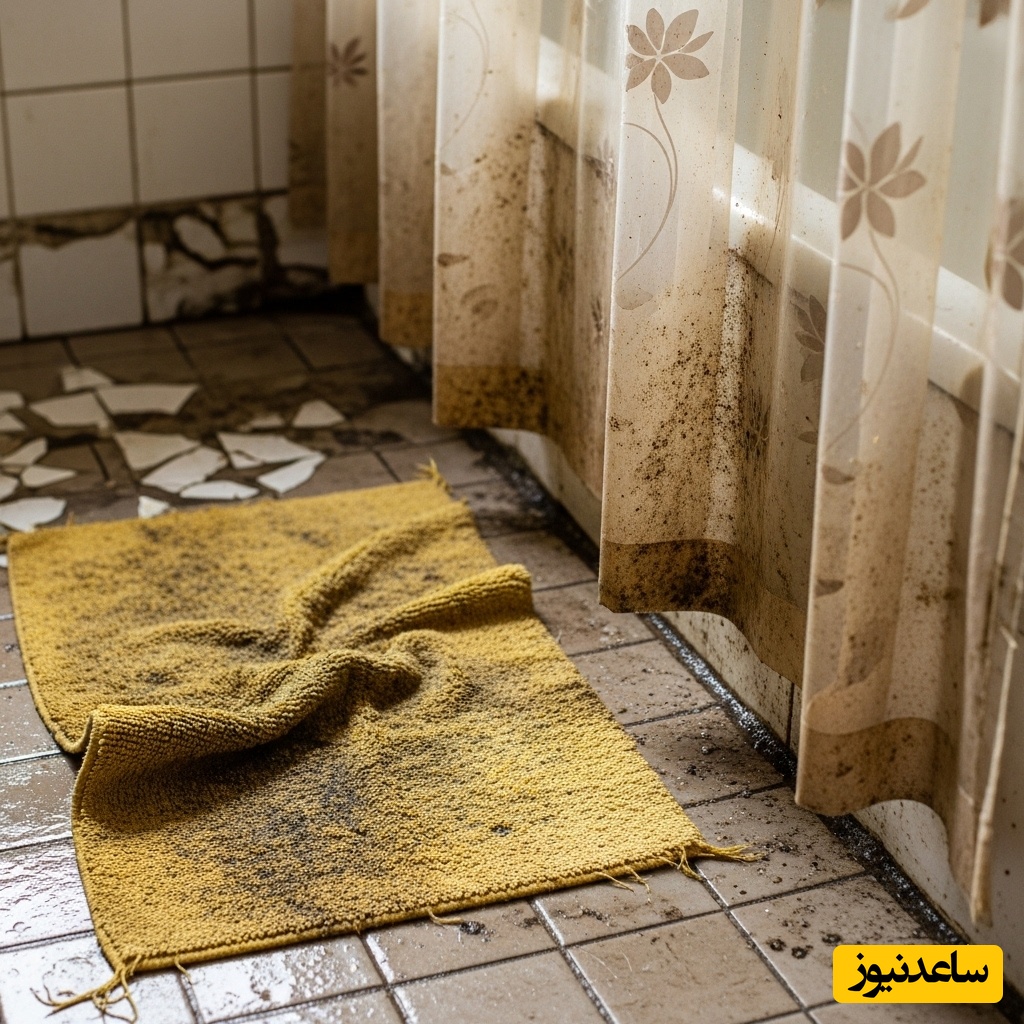  پادری و پرده حمام کثیف و قدیم