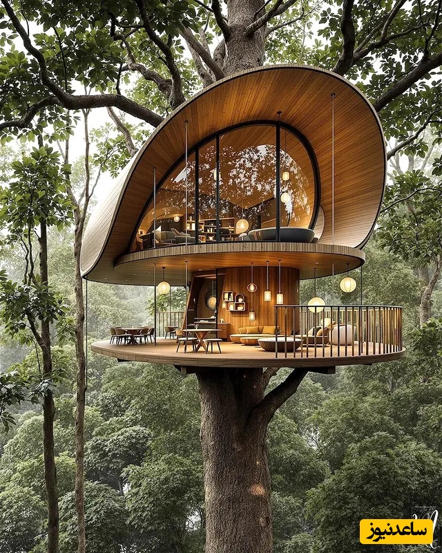 خلاقیت خیره‌کننده مرد طبیعتگرد برای ساخت کلبه چوبی رویایی بالای درخت فقط با چند تکه چوب در طبیعت / با ایده ساخت اجاق نوستالژی که بوی بچگی میده