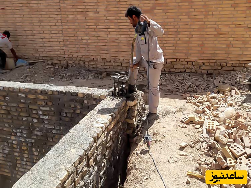 دیدنی و باورنکردنی: استخر وسط خانه با ابتکار یک اوستا بنای یزدی!+ویدیو